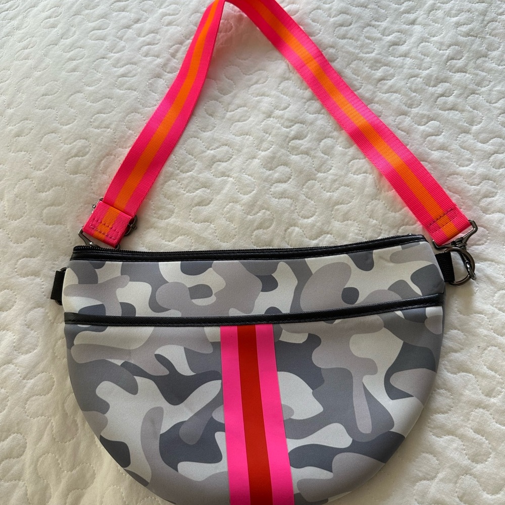 Haute Shore crossbody, neoprene bag.